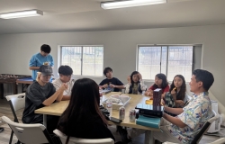 2025년 8월 10일 중고등부 친교 모습