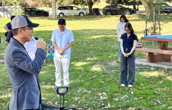 2025년 10월 12일 가을 야외 소풍-정호윤 목사님 식사 기도