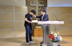 2026년 3월 15일 조셉림 학생 침례증 수여식