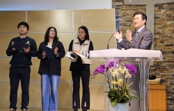 2025년 2월 16일  새가족 수료식 모습
