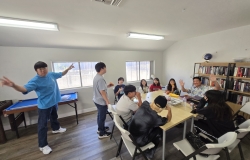 2025년 8월 10일 중고등부 친교 모습