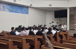 2025년 10월 31일 성가대 연습 모습