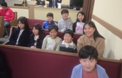 2025년 4월 18일 성금요 연합예배-나성 주일학교 학생들