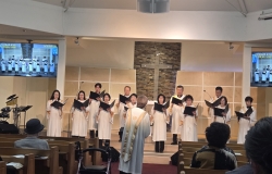 2025년 10월 19일  성가대 찬양 모습