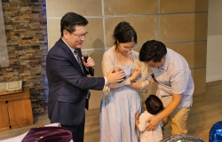 2025년 11월 2일 창립 55주년 예배-안재민 아가 첫출석 기도